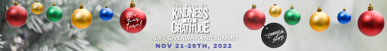 The Week Of Kindness And Gratitude Gift Giveaway and Summit